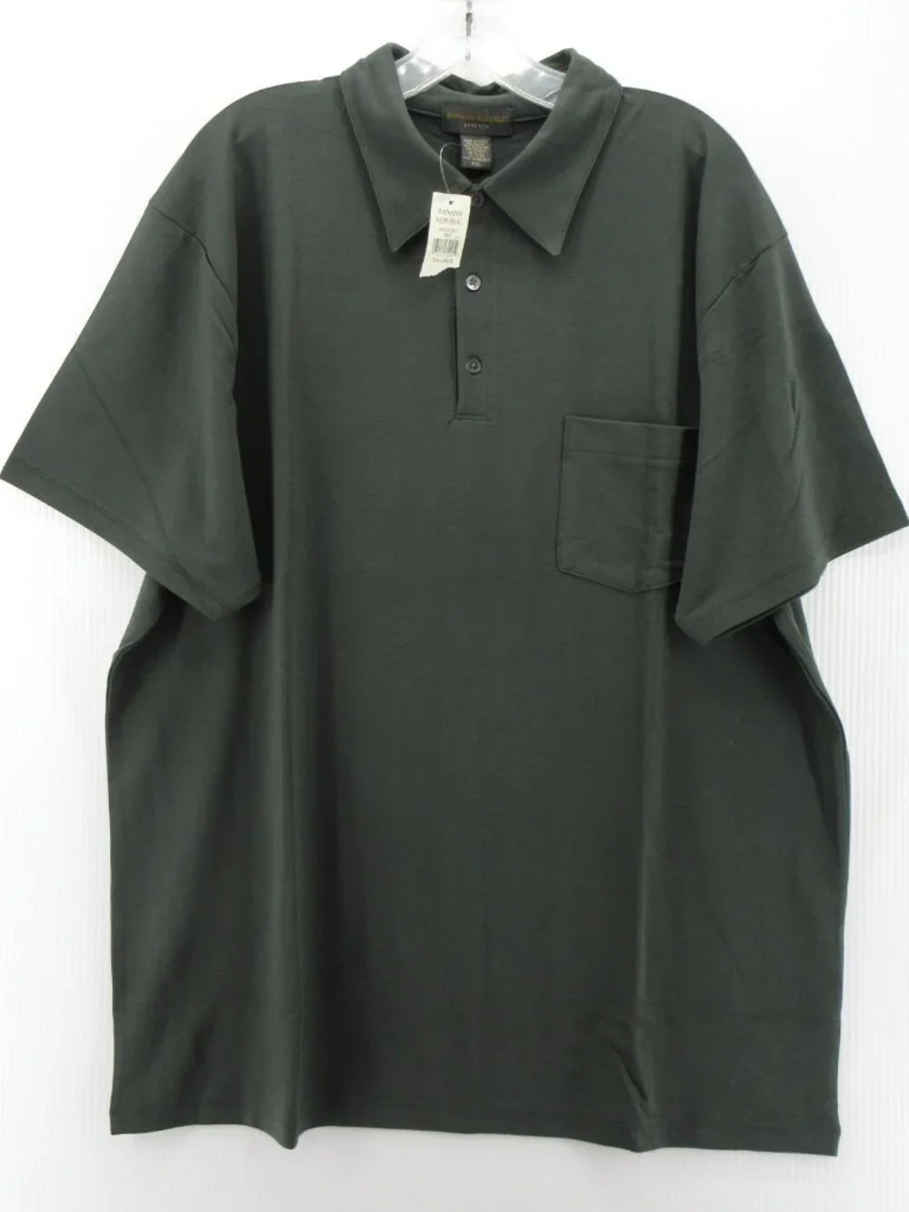 VINTAGE Banana Republic Polo Shirt XXL Pullover Travel Pocket Y2K NEW